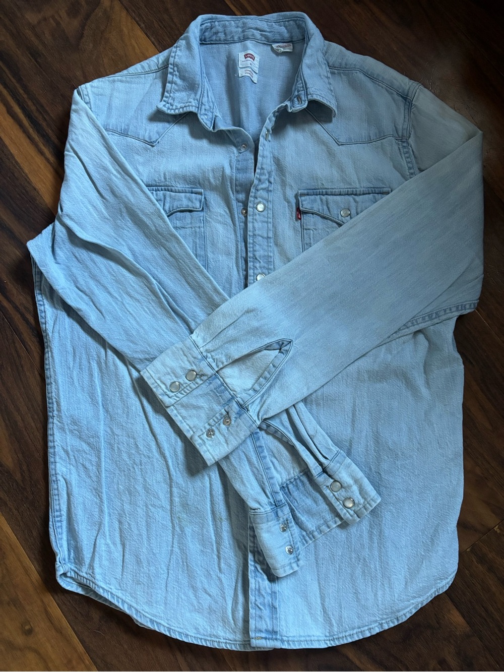 Levi's Light Blue Denim Button-Down Shirt